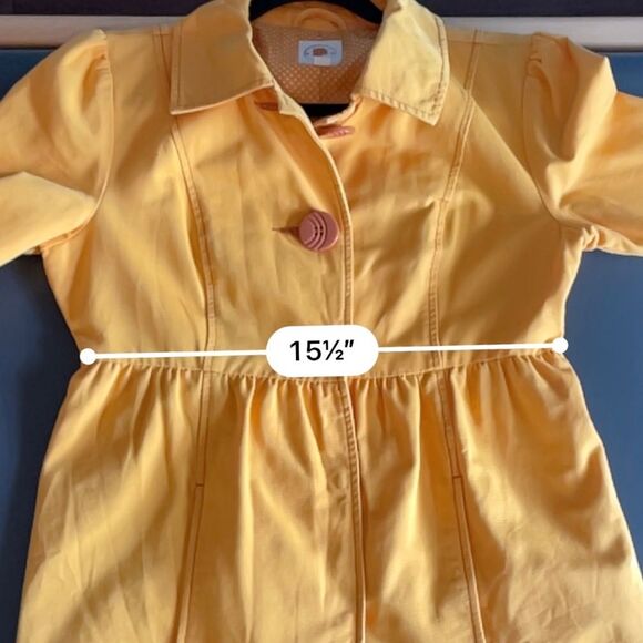 Tulle for Anthropologie Gold Peacoat Jacket - Picture 7 of 10